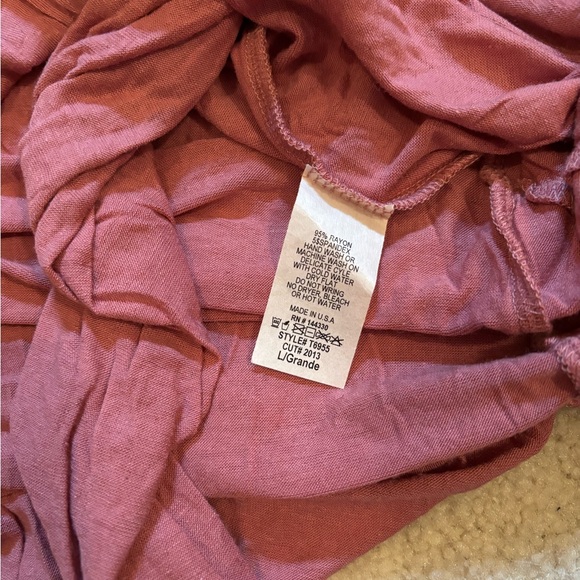 First Love Pink Ruffle Hem Top - Picture 3 of 3